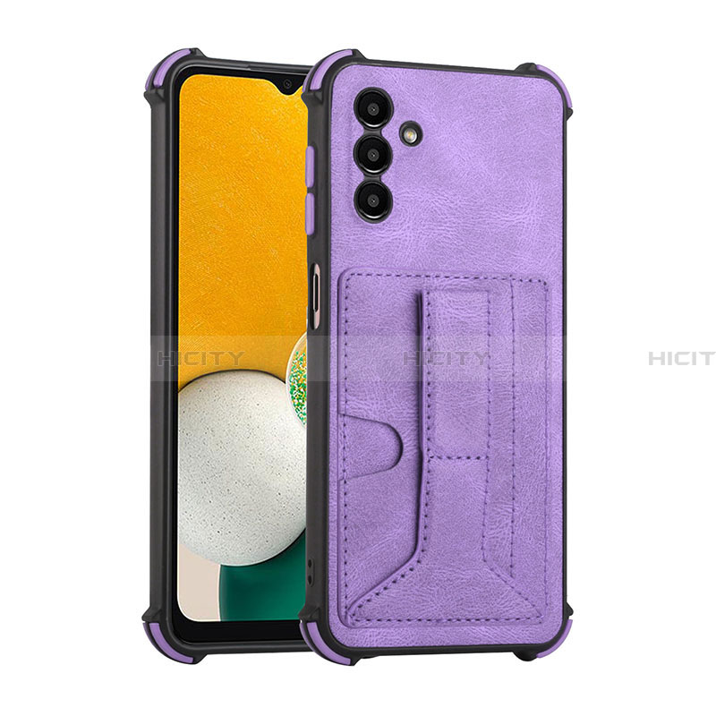 Coque Luxe Cuir Housse Etui Y01B pour Samsung Galaxy A13 5G Violet Plus