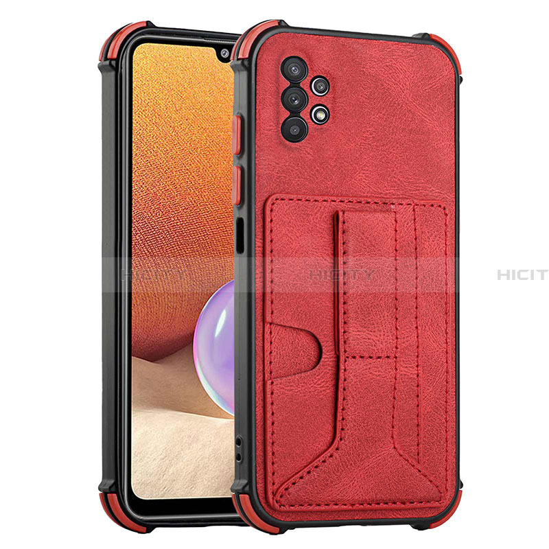 Coque Luxe Cuir Housse Etui Y01B pour Samsung Galaxy A32 5G Rouge Plus