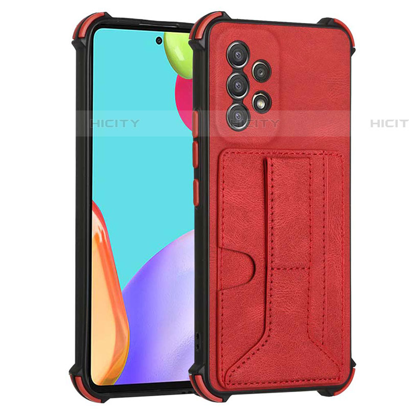 Coque Luxe Cuir Housse Etui Y01B pour Samsung Galaxy A53 5G Rouge Plus