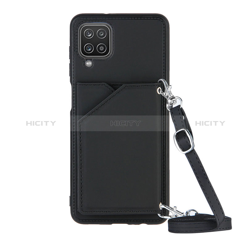 Coque Luxe Cuir Housse Etui Y01B pour Samsung Galaxy F12 Noir Plus