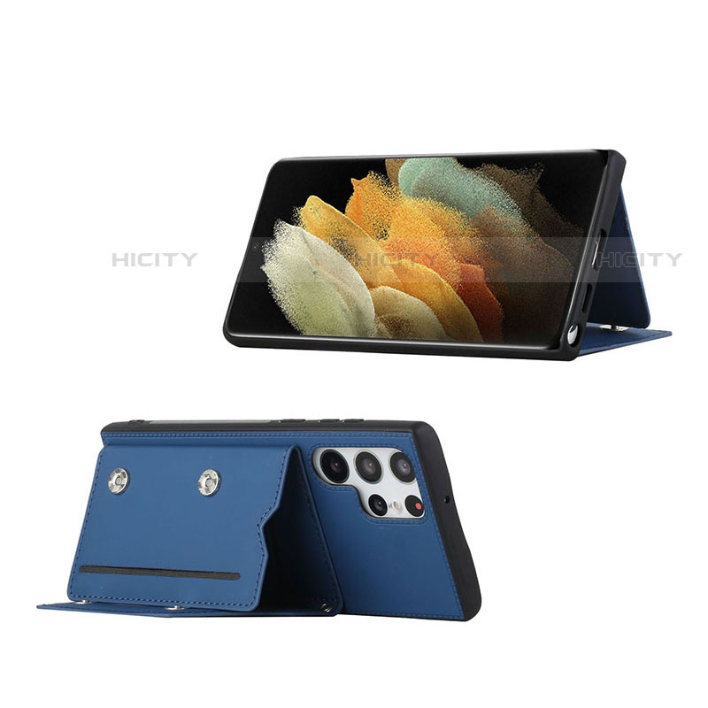 Coque Luxe Cuir Housse Etui Y01B pour Samsung Galaxy S22 Ultra 5G Plus
