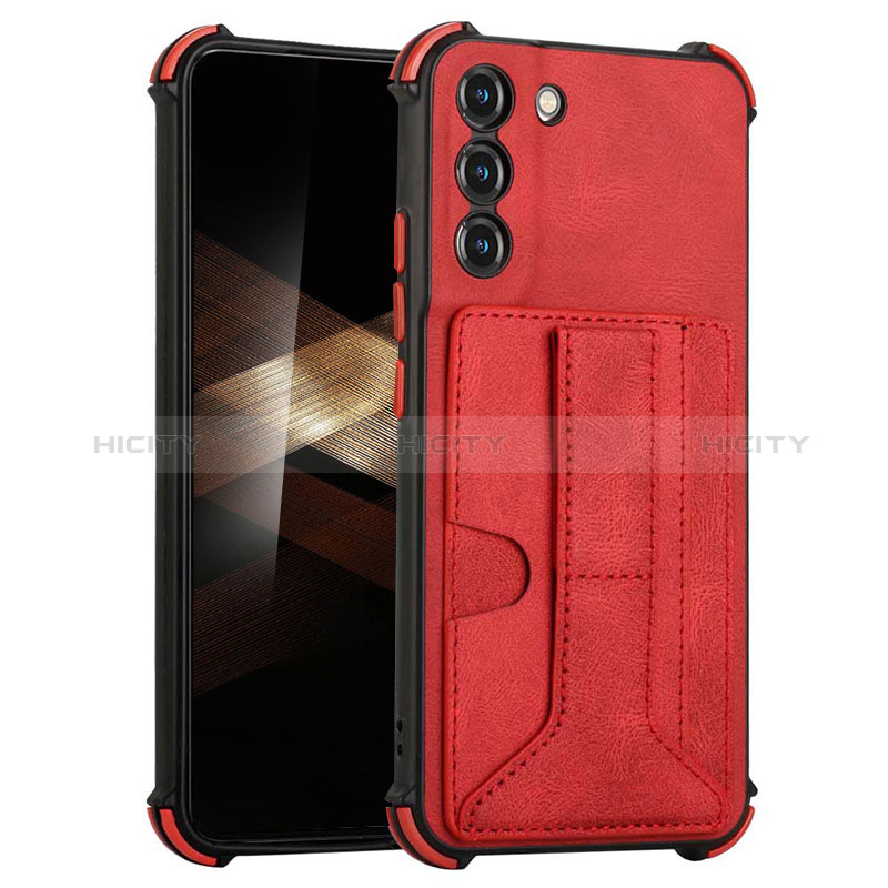 Coque Luxe Cuir Housse Etui Y01B pour Samsung Galaxy S24 5G Rouge Plus