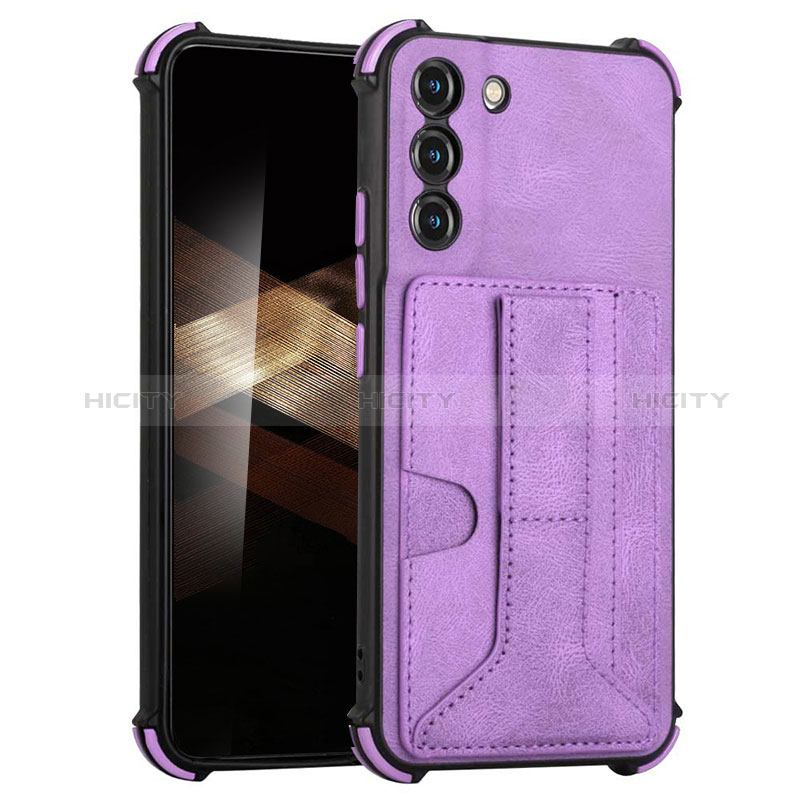 Coque Luxe Cuir Housse Etui Y01B pour Samsung Galaxy S24 5G Violet Plus