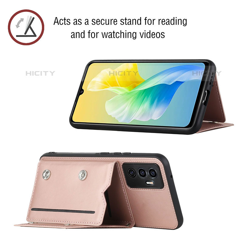 Coque Luxe Cuir Housse Etui Y01B pour Vivo V23e Plus