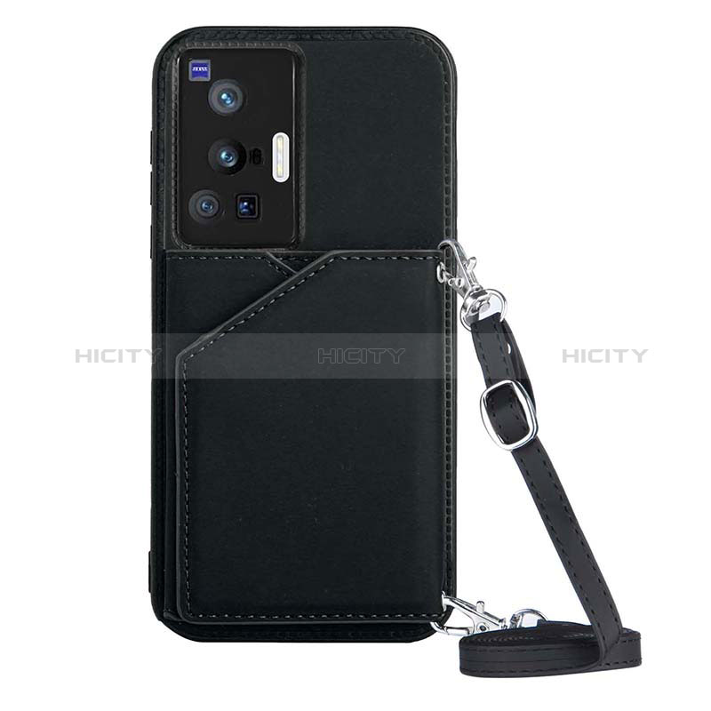 Coque Luxe Cuir Housse Etui Y01B pour Vivo X70 Pro 5G Noir Plus