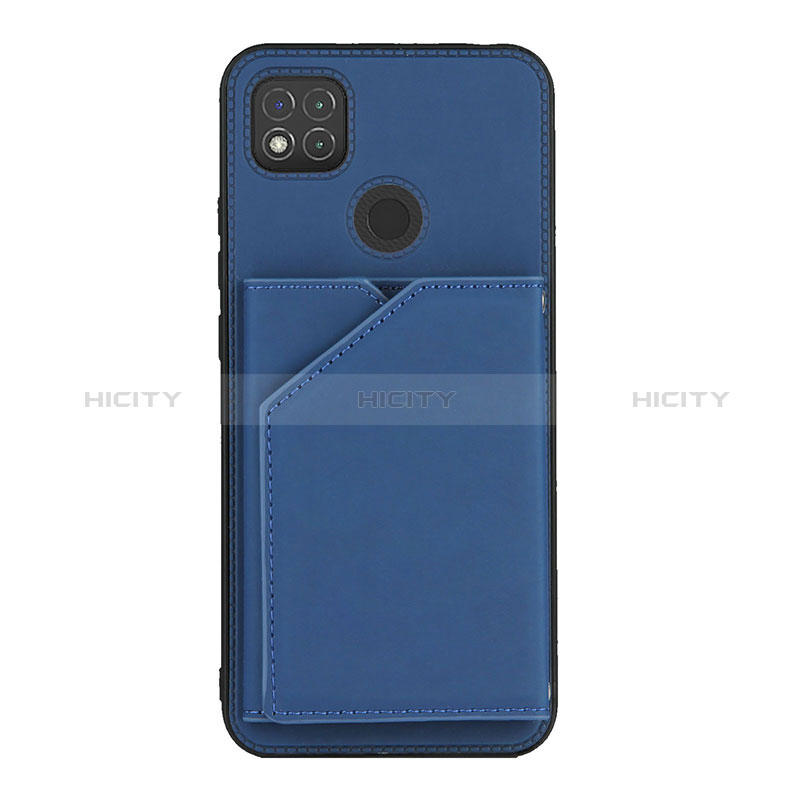 Coque Luxe Cuir Housse Etui Y01B pour Xiaomi POCO C31 Bleu Plus