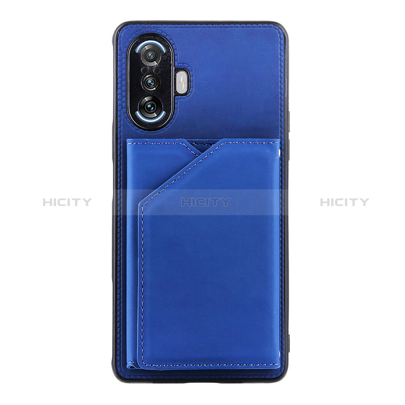 Coque Luxe Cuir Housse Etui Y01B pour Xiaomi Poco F3 GT 5G Bleu Plus