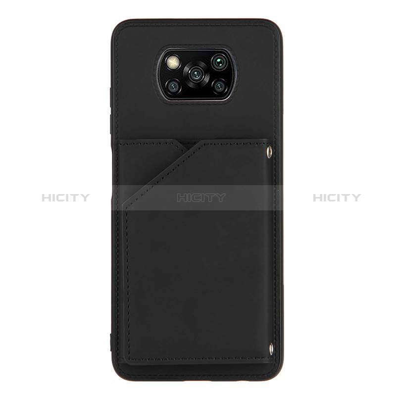 Coque Luxe Cuir Housse Etui Y01B pour Xiaomi Poco X3 NFC Noir Plus