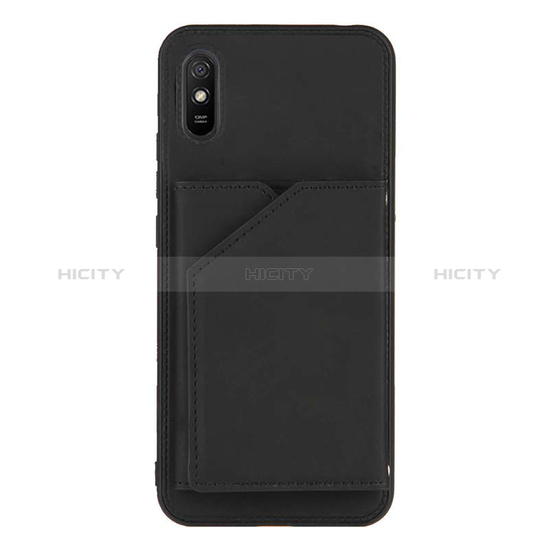 Coque Luxe Cuir Housse Etui Y01B pour Xiaomi Redmi 9AT Noir Plus