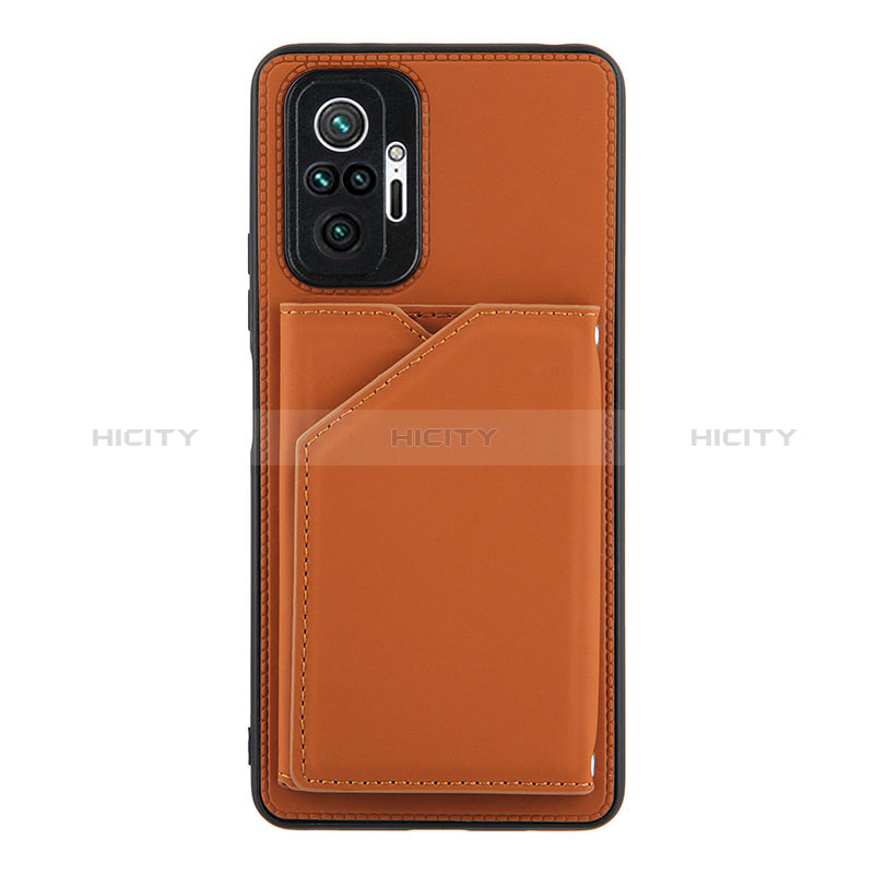 Coque Luxe Cuir Housse Etui Y01B pour Xiaomi Redmi Note 10 Pro Max Marron Plus