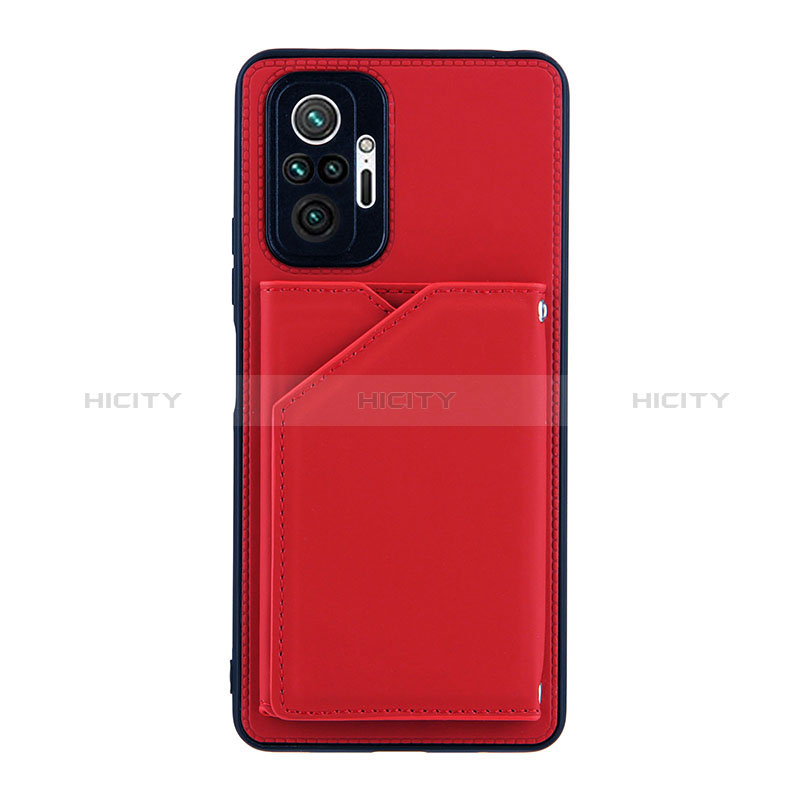 Coque Luxe Cuir Housse Etui Y01B pour Xiaomi Redmi Note 10 Pro Max Rouge Plus