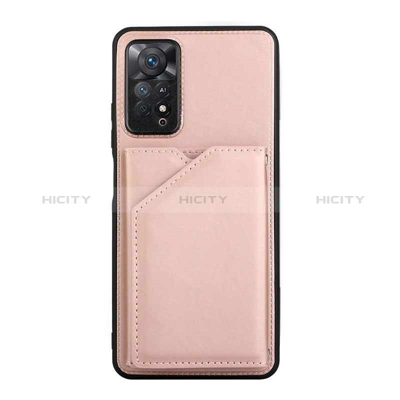 Coque Luxe Cuir Housse Etui Y01B pour Xiaomi Redmi Note 11 Pro 5G Or Rose Plus