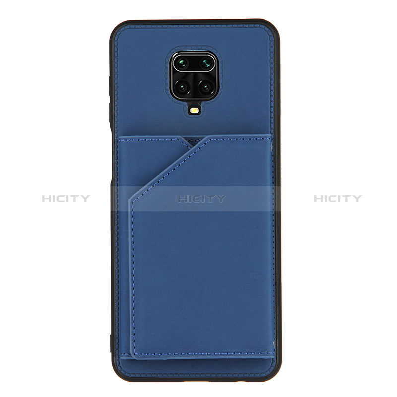 Coque Luxe Cuir Housse Etui Y01B pour Xiaomi Redmi Note 9 Pro Bleu Plus