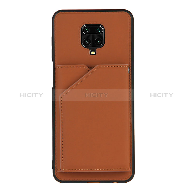 Coque Luxe Cuir Housse Etui Y01B pour Xiaomi Redmi Note 9 Pro Marron Plus