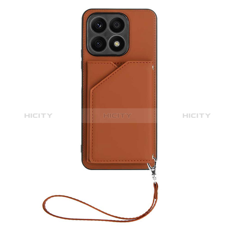 Coque Luxe Cuir Housse Etui Y02B pour Huawei Honor X8a 4G Marron Plus