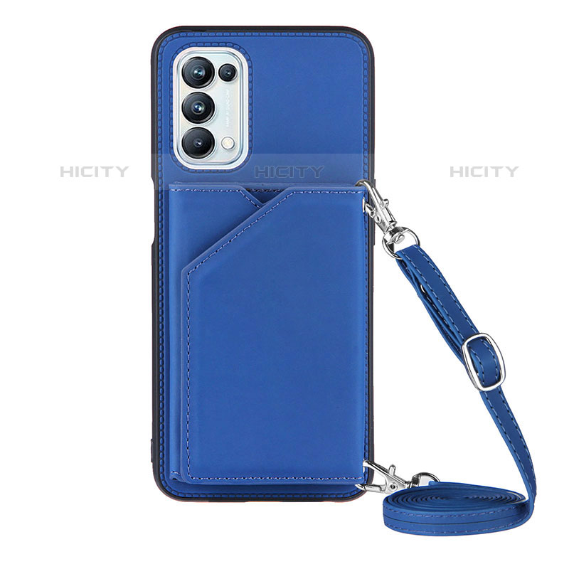 Coque Luxe Cuir Housse Etui Y02B pour OnePlus Nord N200 5G Bleu Plus