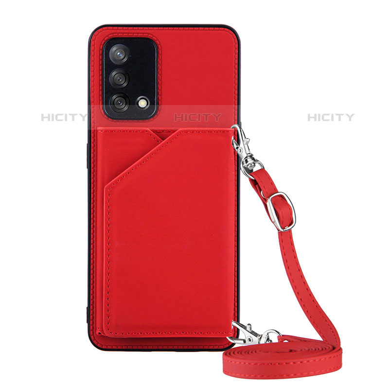 Coque Luxe Cuir Housse Etui Y02B pour Oppo A74 4G Rouge Plus