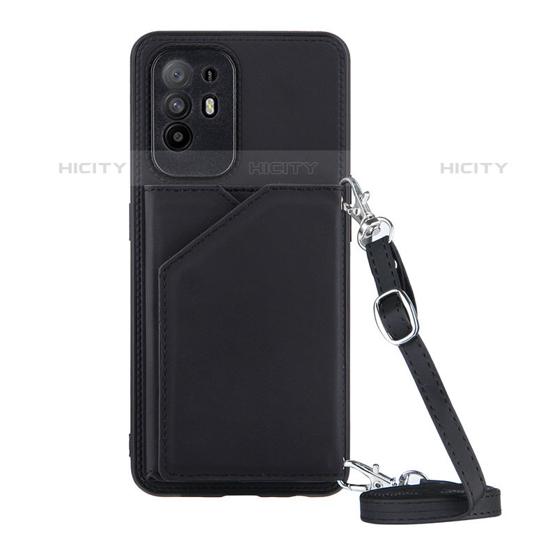 Coque Luxe Cuir Housse Etui Y02B pour Oppo A94 5G Noir Plus