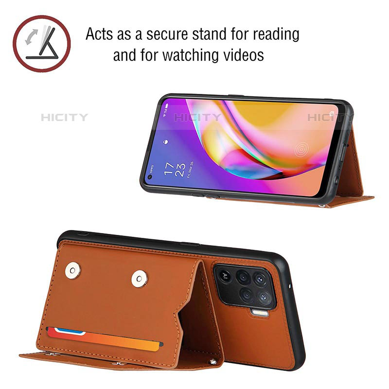 Coque Luxe Cuir Housse Etui Y02B pour Oppo Reno5 F Plus