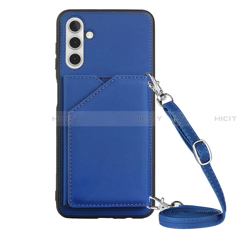Coque Luxe Cuir Housse Etui Y02B pour Samsung Galaxy A13 5G Bleu Plus