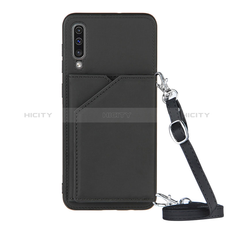 Coque Luxe Cuir Housse Etui Y02B pour Samsung Galaxy A30S Noir Plus