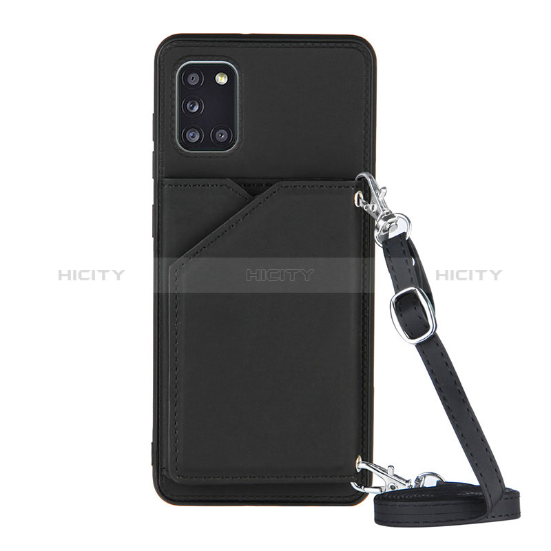 Coque Luxe Cuir Housse Etui Y02B pour Samsung Galaxy A31 Noir Plus