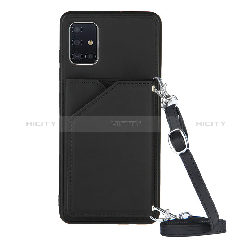 Coque Luxe Cuir Housse Etui Y02B pour Samsung Galaxy A51 4G Noir Plus