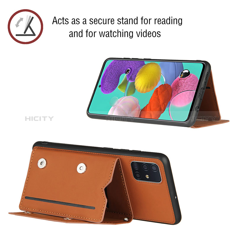 Coque Luxe Cuir Housse Etui Y02B pour Samsung Galaxy A51 5G Plus