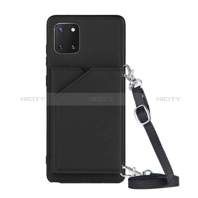 Coque Luxe Cuir Housse Etui Y02B pour Samsung Galaxy A81 Noir Plus