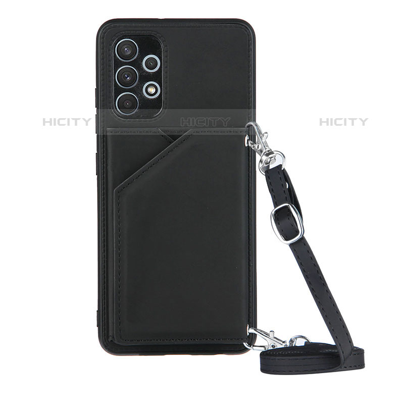 Coque Luxe Cuir Housse Etui Y02B pour Samsung Galaxy M32 5G Noir Plus