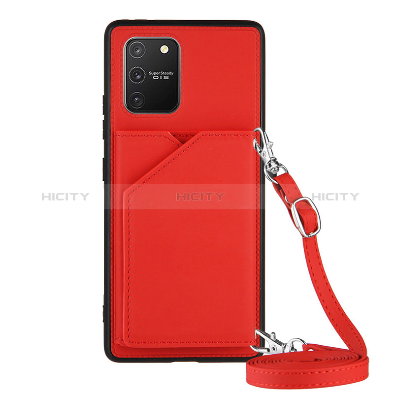 Coque Luxe Cuir Housse Etui Y02B pour Samsung Galaxy S10 Lite Rouge Plus