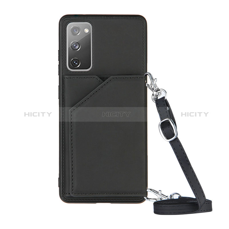 Coque Luxe Cuir Housse Etui Y02B pour Samsung Galaxy S20 FE (2022) 5G Noir Plus