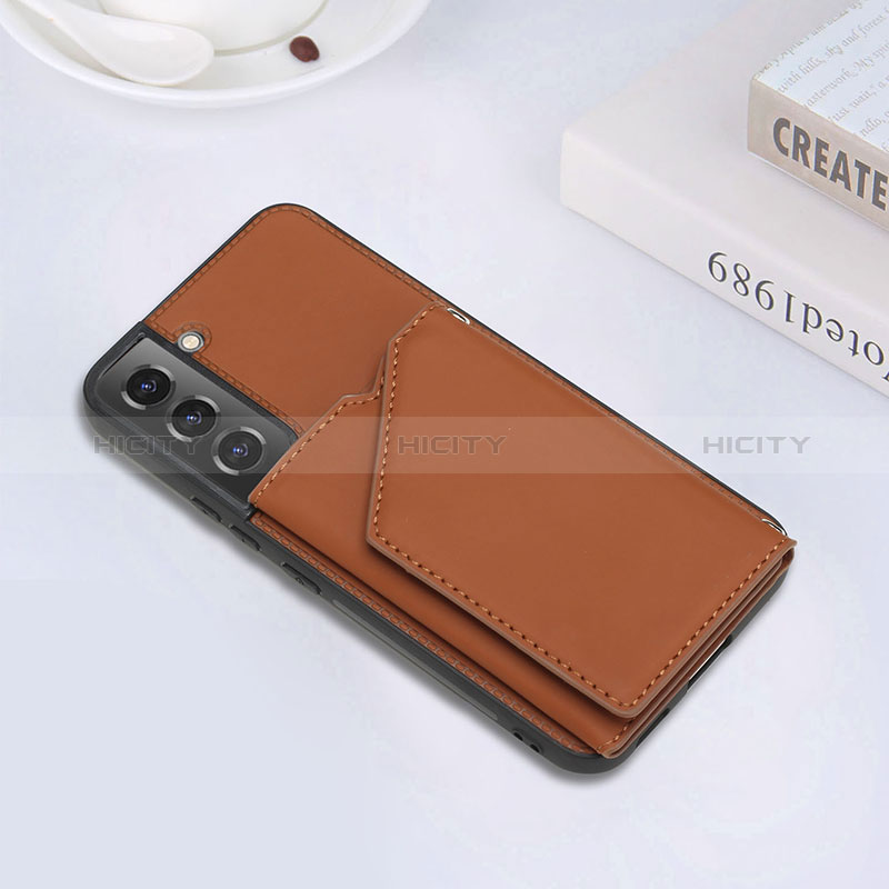 Coque Luxe Cuir Housse Etui Y02B pour Samsung Galaxy S24 Plus 5G Marron Plus