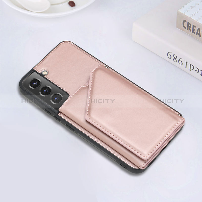 Coque Luxe Cuir Housse Etui Y02B pour Samsung Galaxy S24 Plus 5G Or Rose Plus