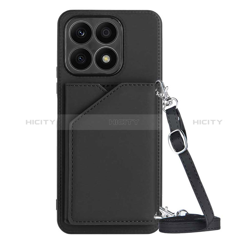 Coque Luxe Cuir Housse Etui Y03B pour Huawei Honor X8a 4G Noir Plus