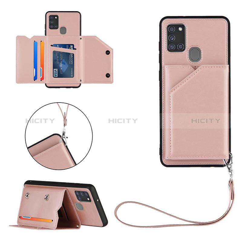 Coque Luxe Cuir Housse Etui Y03B pour Samsung Galaxy A21s Plus