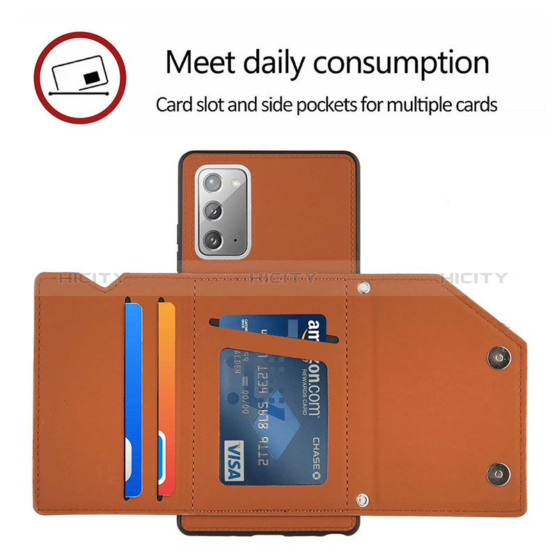 Coque Luxe Cuir Housse Etui Y03B pour Samsung Galaxy Note 20 5G Plus