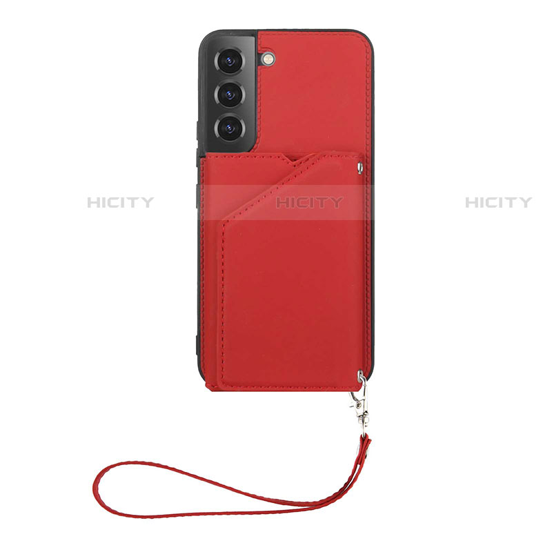 Coque Luxe Cuir Housse Etui Y03B pour Samsung Galaxy S21 5G Rouge Plus