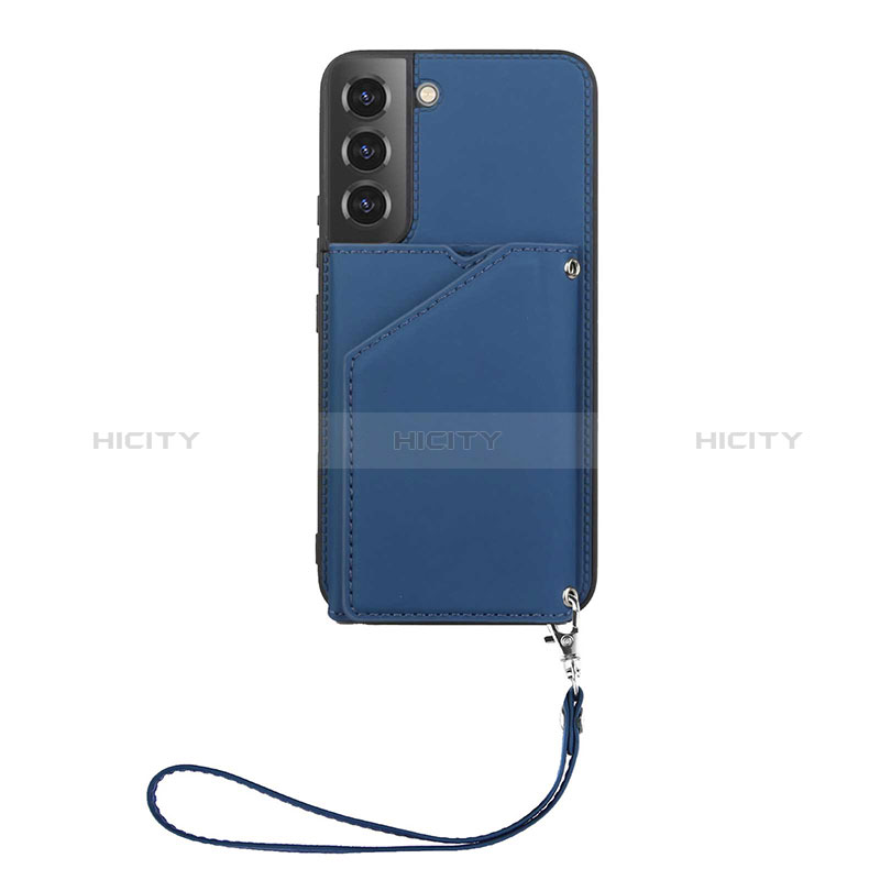 Coque Luxe Cuir Housse Etui Y03B pour Samsung Galaxy S24 Plus 5G Bleu Plus