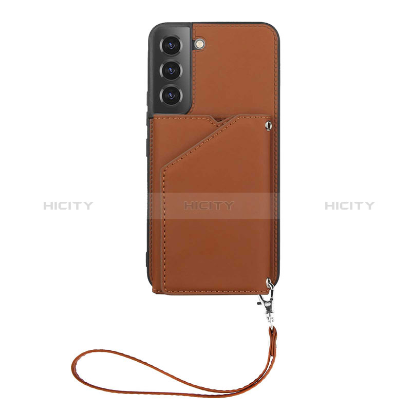 Coque Luxe Cuir Housse Etui Y03B pour Samsung Galaxy S24 Plus 5G Marron Plus