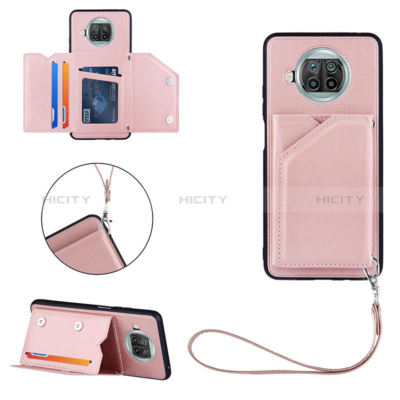 Coque Luxe Cuir Housse Etui Y03B pour Xiaomi Mi 10i 5G Or Rose Plus