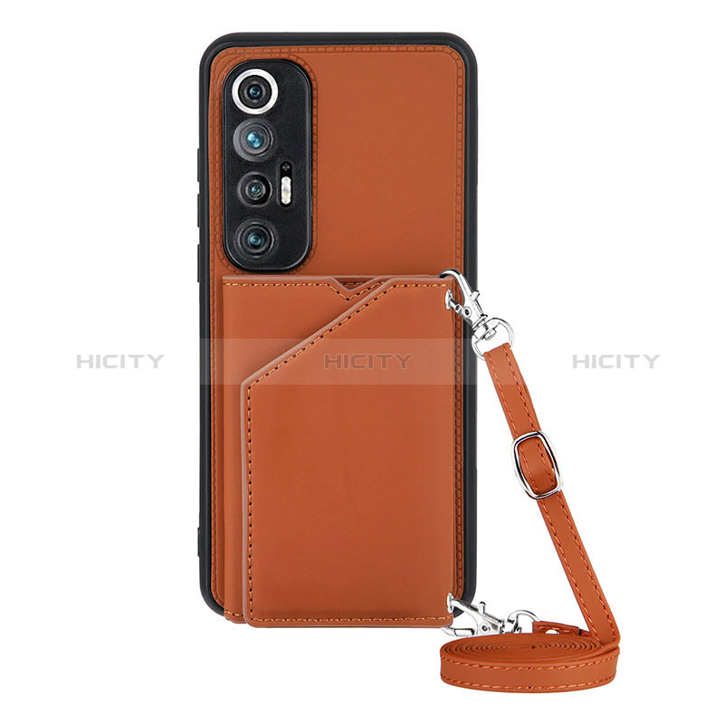 Coque Luxe Cuir Housse Etui Y03B pour Xiaomi Mi 10S 5G Marron Plus