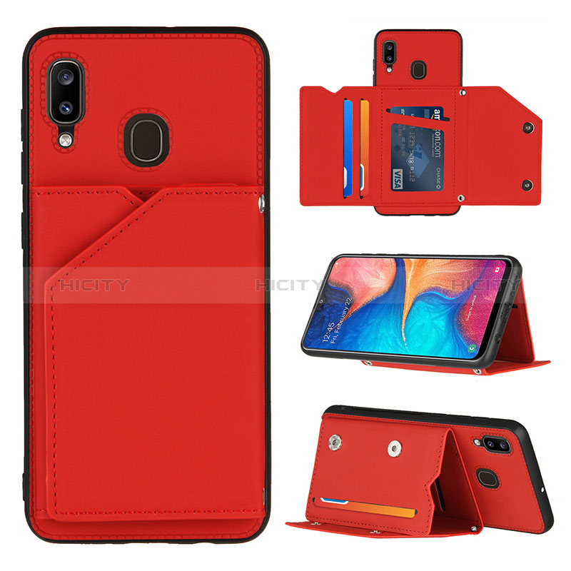 Coque Luxe Cuir Housse Etui Y04B pour Samsung Galaxy A20 Plus