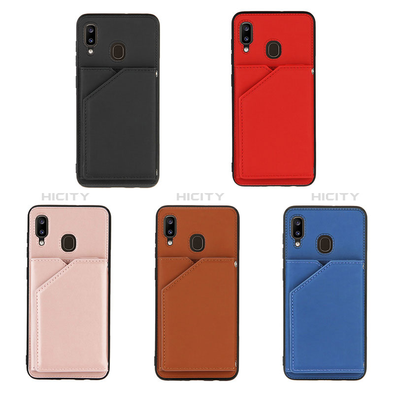 Coque Luxe Cuir Housse Etui Y04B pour Samsung Galaxy A20 Plus