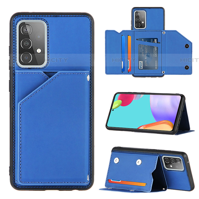 Coque Luxe Cuir Housse Etui Y04B pour Samsung Galaxy A52 5G Plus