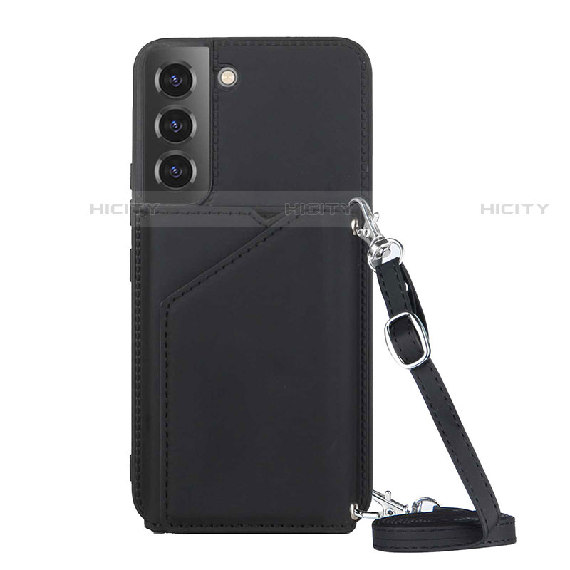 Coque Luxe Cuir Housse Etui Y04B pour Samsung Galaxy S21 Plus 5G Noir Plus