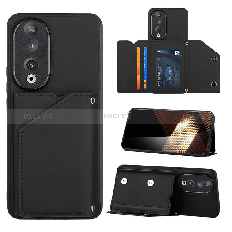 Coque Luxe Cuir Housse Etui YB1 pour Huawei Honor 90 5G Noir Plus