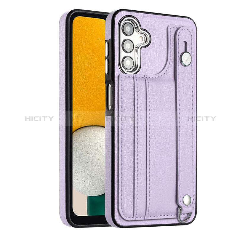 Coque Luxe Cuir Housse Etui YB1 pour Samsung Galaxy A04s Violet Plus