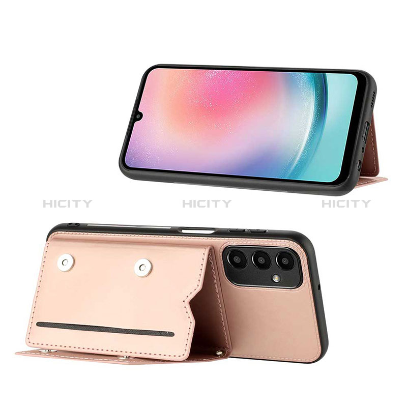 Coque Luxe Cuir Housse Etui YB1 pour Samsung Galaxy A24 4G Plus