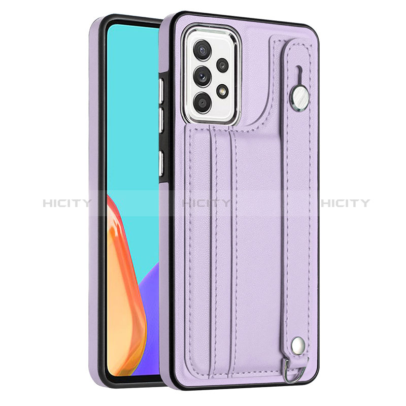 Coque Luxe Cuir Housse Etui YB1 pour Samsung Galaxy A53 5G Violet Plus